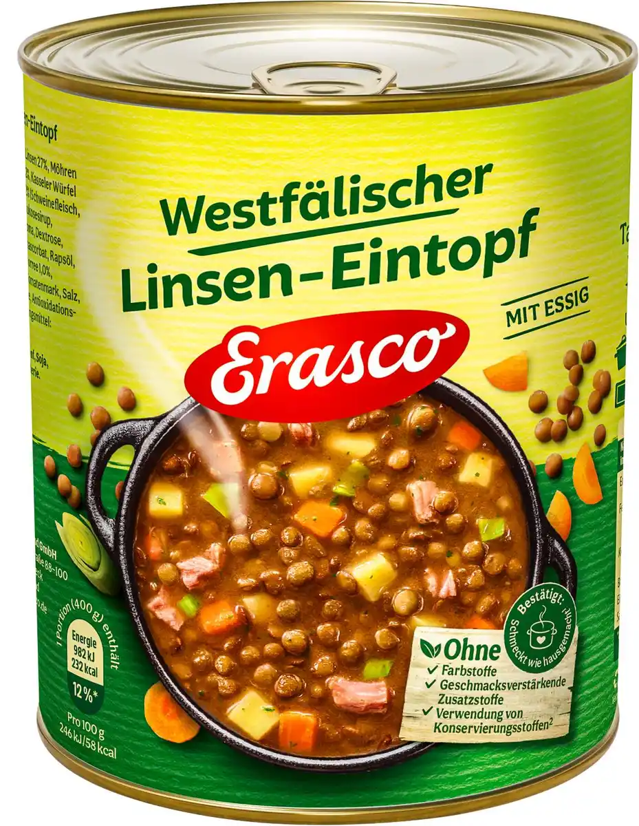 Bild 1 von ERASCO Eintopf, 800-g-Dose