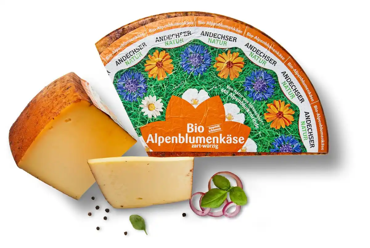 Bild 1 von ANDECHSER NATUR Bioland Alpenblumenkäse, 100 g
