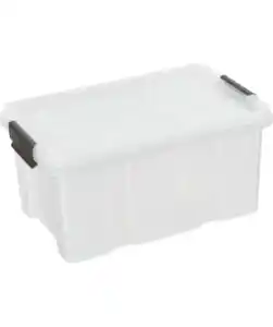 Eurobox 5 l mit Clipdeckel, transparent