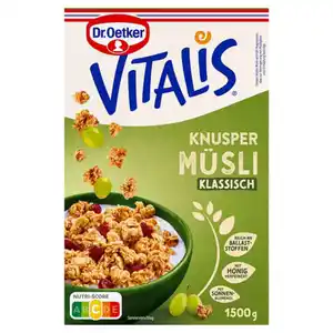 DR. OETKER Vitalis 1,5 kg, Knusper Müsli Klassisch