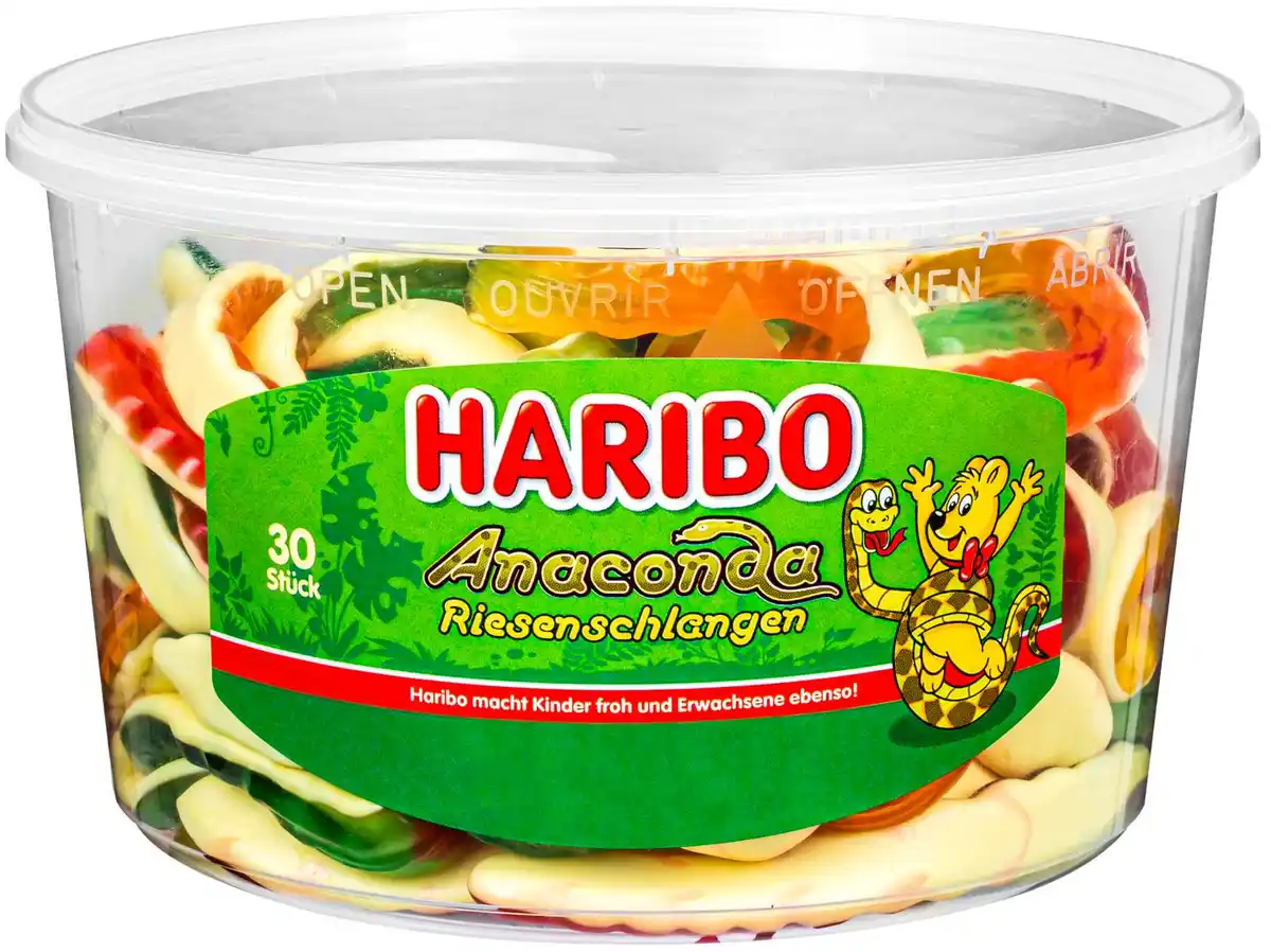 Bild 1 von HARIBO Fruchtgummi, 1,2 - 1,35-kg-Dose