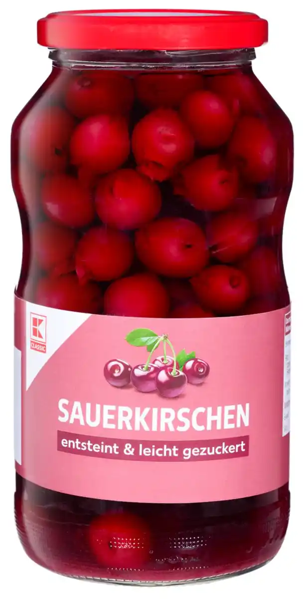 Bild 1 von K-CLASSIC Sauerkirschen, 680-g-Glas