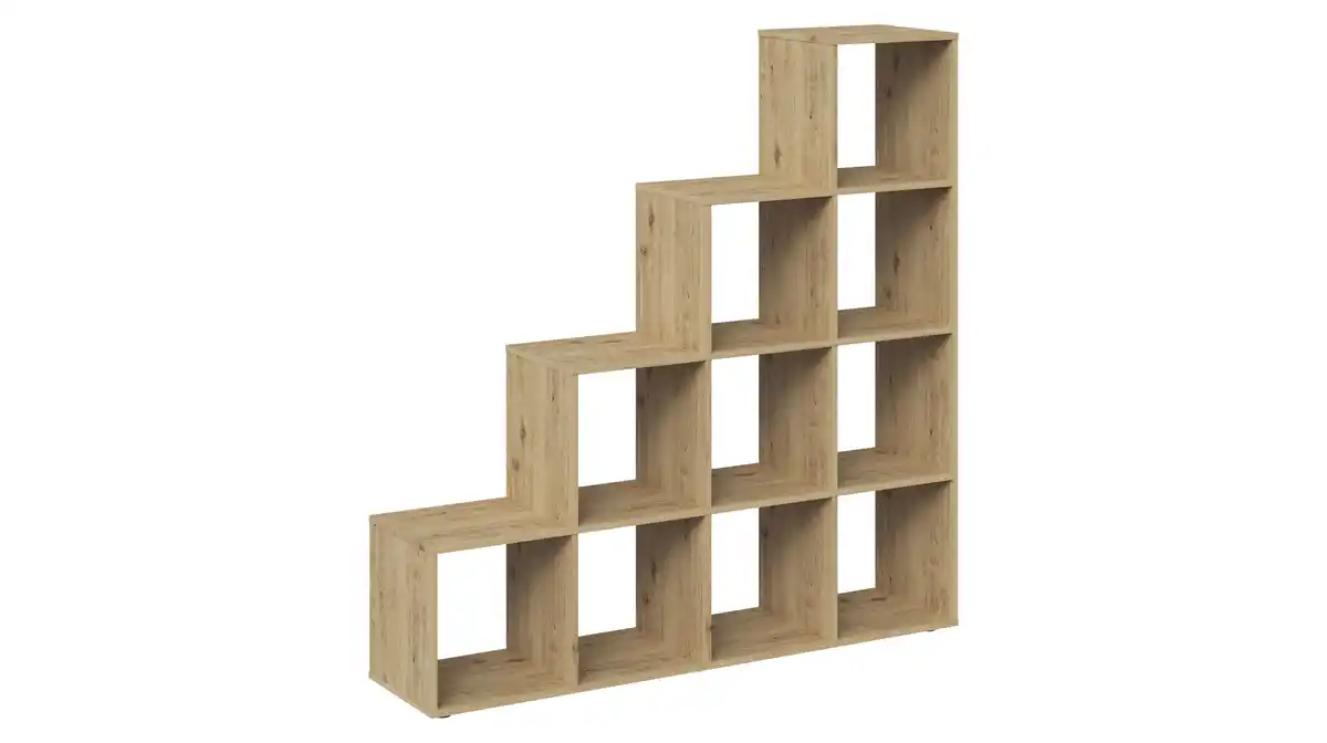 Bild 1 von Raumteiler Artisan Eiche 139 x 142 cm - 10 Fächer - RIKU