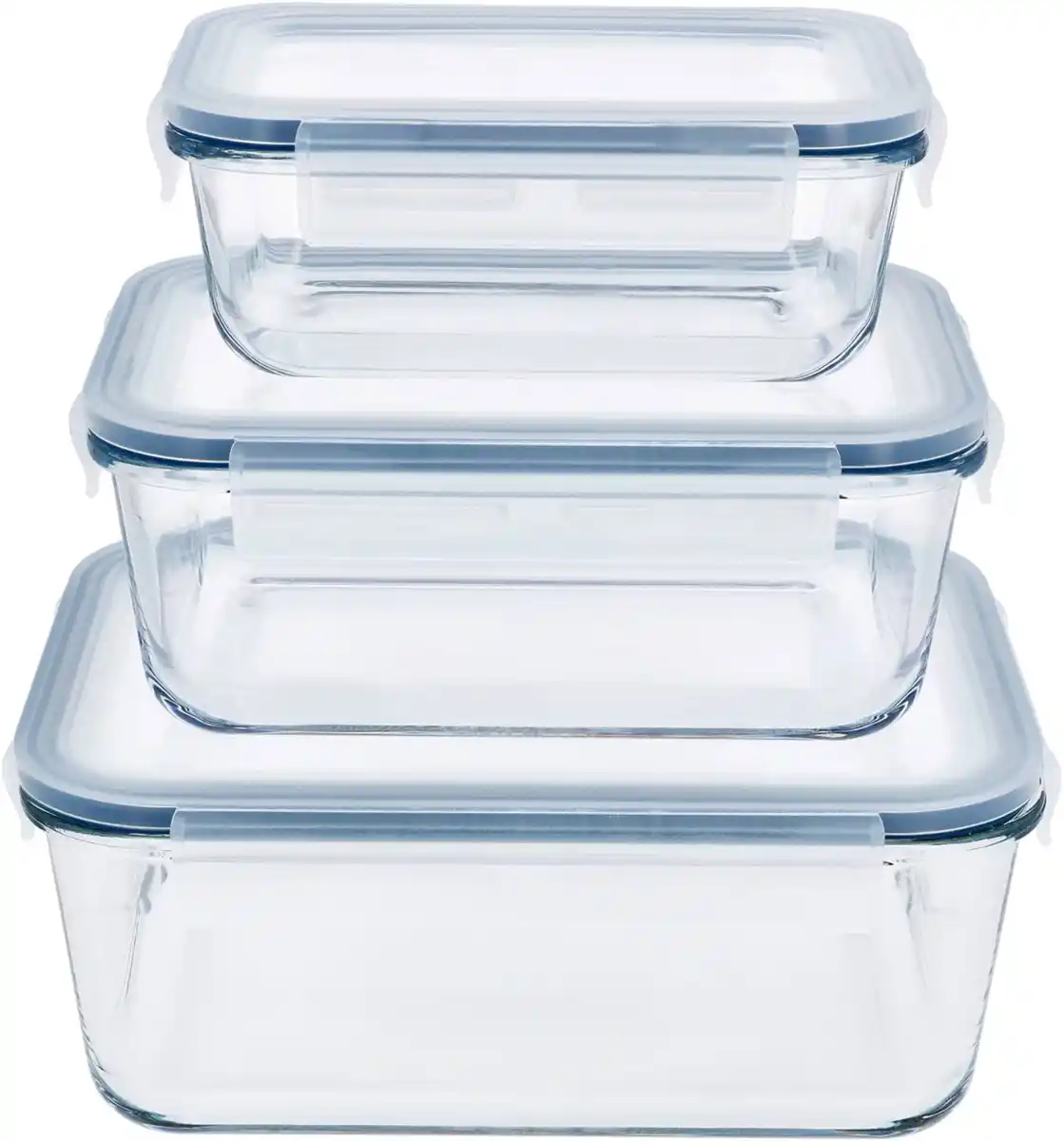 Bild 1 von SILVERCREST® Glasfrischhaltedosen-Set rechteckig, 3-teilig