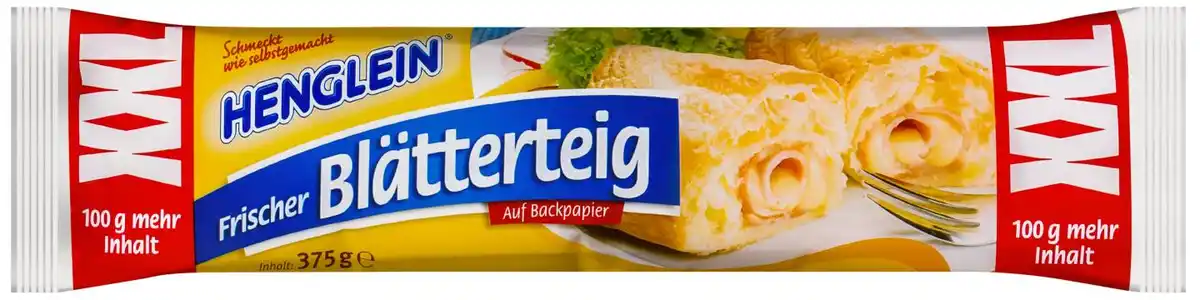 Bild 1 von HENGLEIN Frischer Blätterteig XXL, 375-g-Packg.