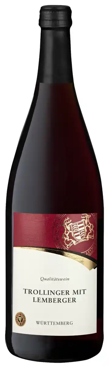 Bild 1 von WZG MÖGLINGEN Trollinger mit Lemberger halbtrocken, 1-l-Fl.