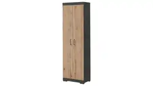 Garderobenschrank anthrazit Artisan Eiche 195 cm - BRISTOL