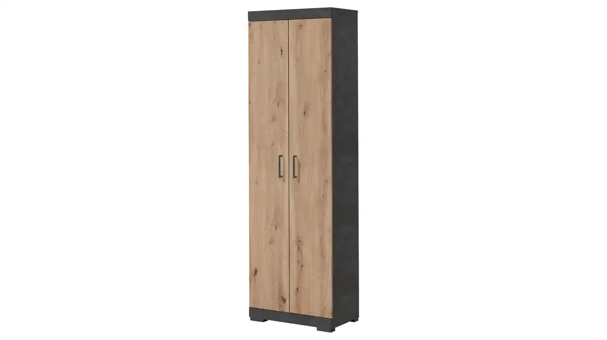Bild 1 von Garderobenschrank anthrazit Artisan Eiche 195 cm - BRISTOL