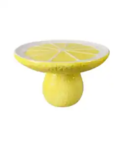 Dekotablett Zitrone, gelb