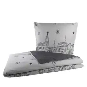 Flanellbettwäsche, 135x200cm Grau