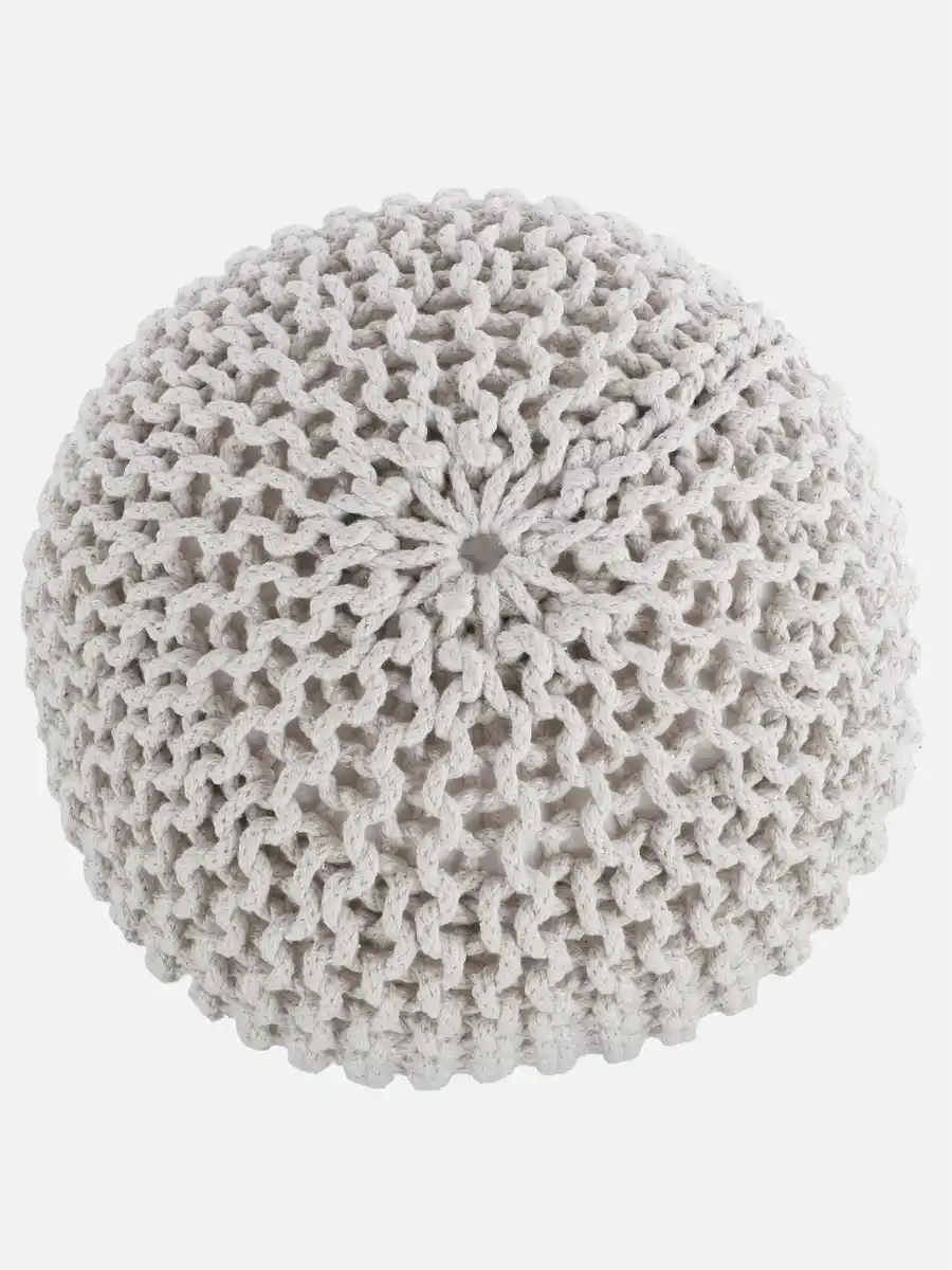 Bild 2 von Pouf Sitzkissen, 50x50cm Weiß