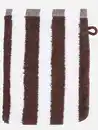 Bild 2 von Waschhandschuh gestreift, 16x21cm Braun
