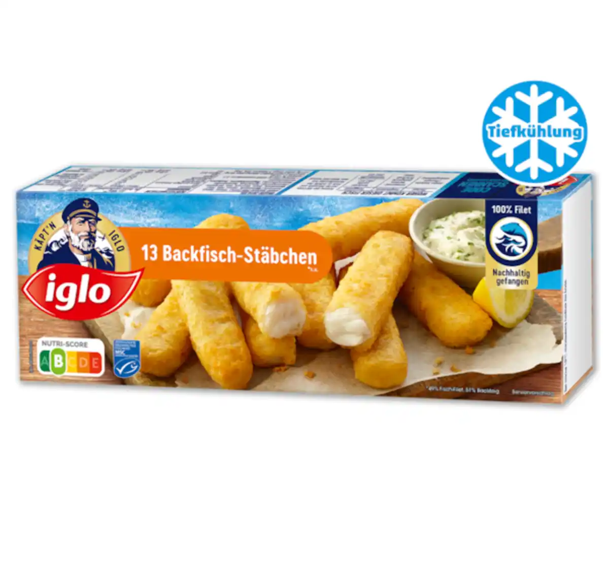 Bild 1 von IGLO 13 Backfisch-Stäbchen