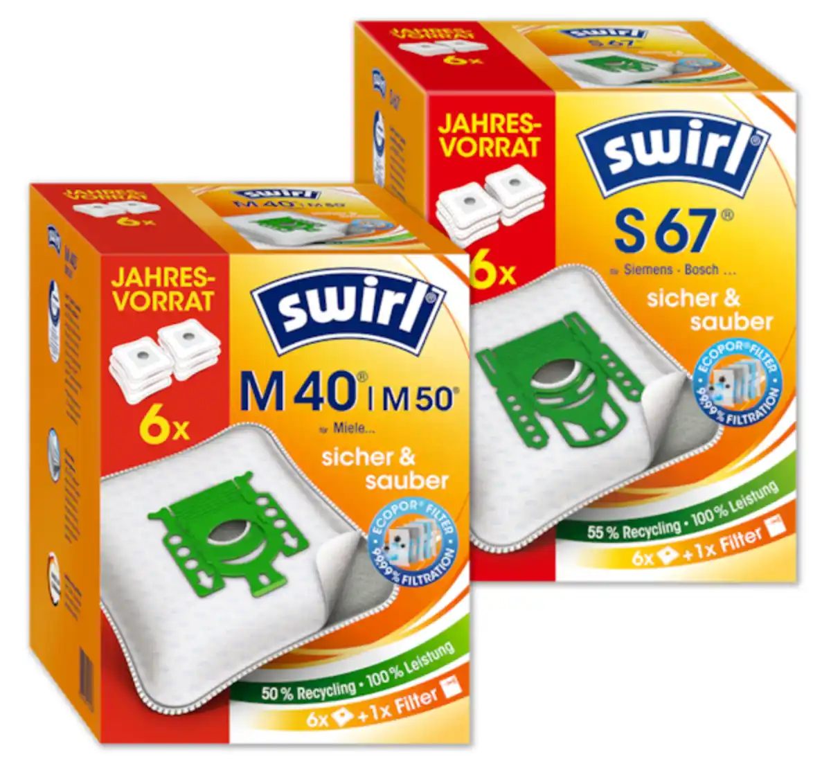 Bild 1 von SWIRL Staubfilterbeutel-Jahrespackung*