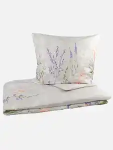 Satinbettwäsche "Lilly" 135x200cm Weiß