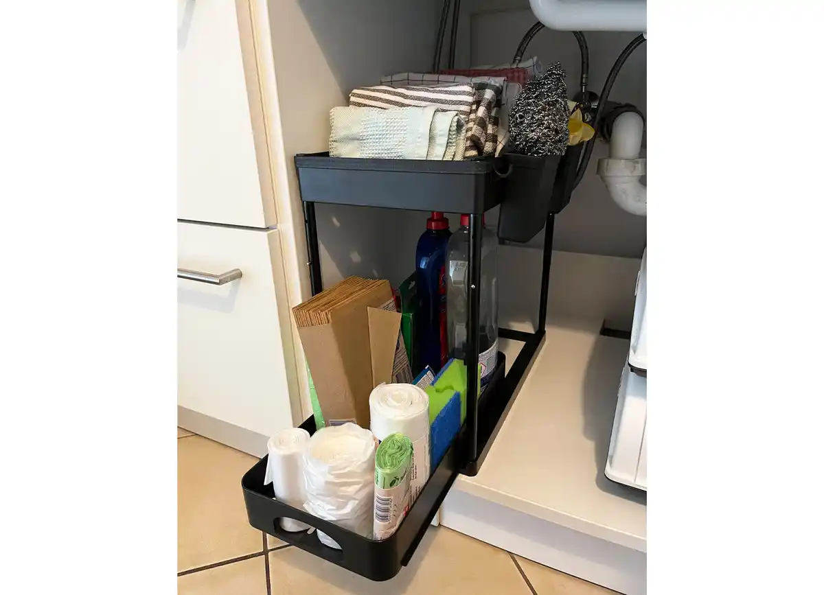 Bild 1 von Multifunktionsregal mit 2 Ebenen und 2 Körben 39,5x22,5x31cm