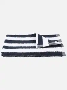 Gästetuch mit Streifen, 30x50cm Blau