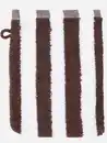 Bild 1 von Waschhandschuh gestreift, 16x21cm Braun