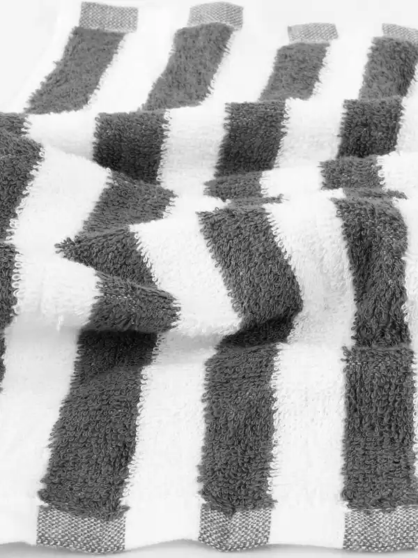 Bild 3 von Duschtuch mit Streifen, 70x130cm Grau