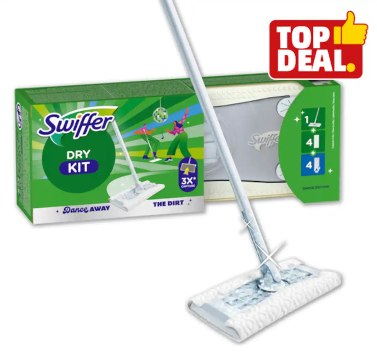 Bild 1 von SWIFFER Tanz den Staub weg Bodenwischer-Starter-Set*