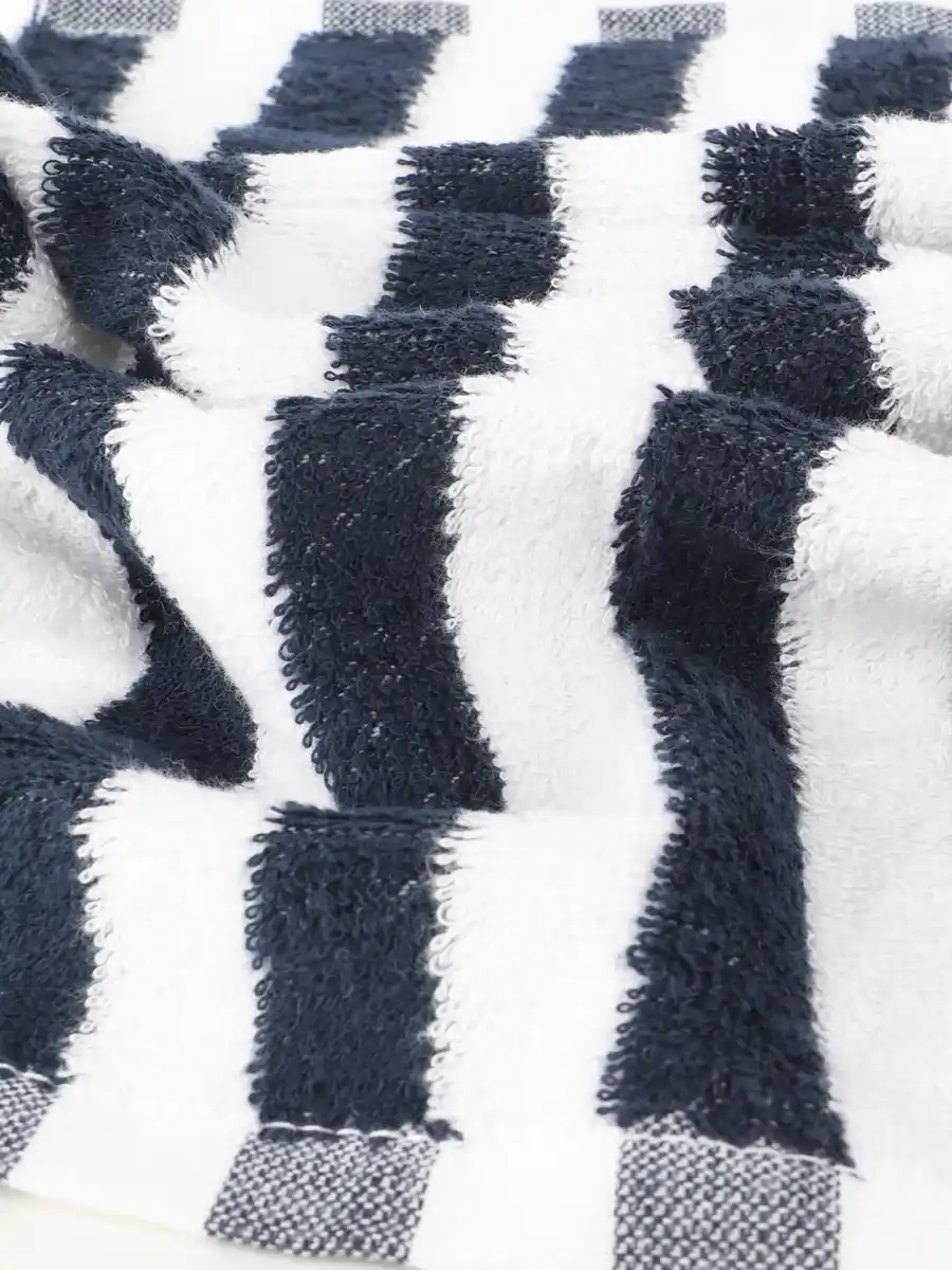 Bild 3 von Gästetuch mit Streifen, 30x50cm Blau