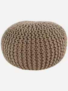Pouf Sitzkissen, 50x50cm Beige