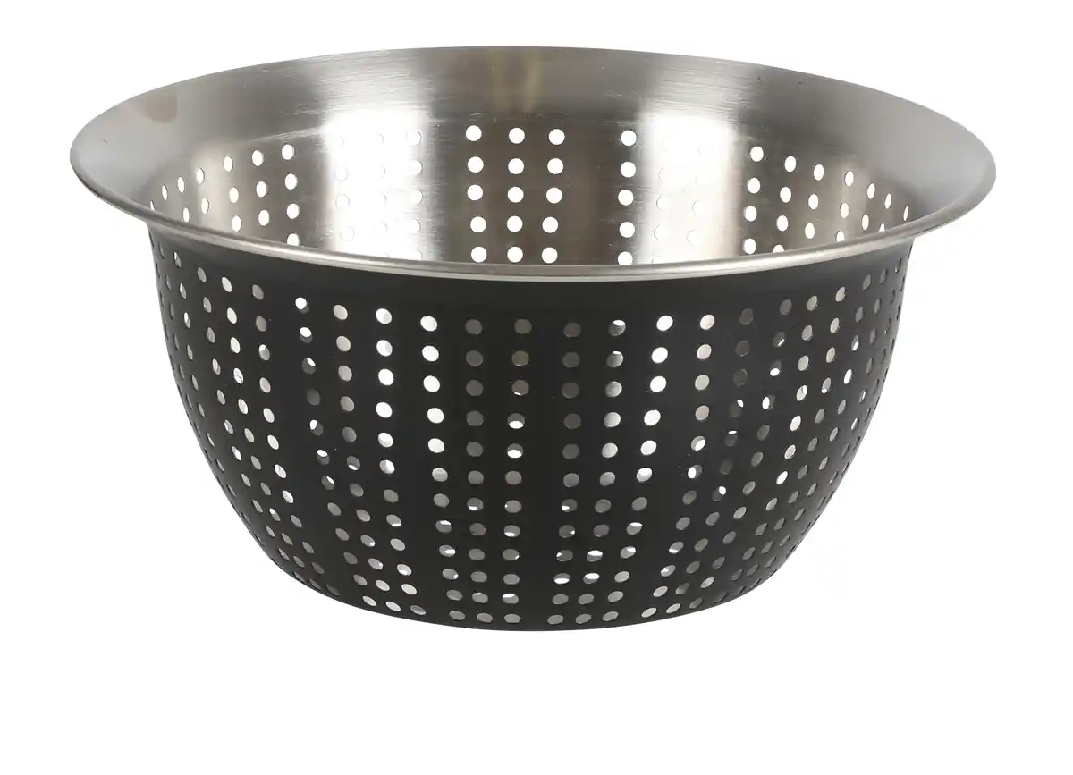 Bild 1 von Edelstahl-Siebschüssel Ø18cm schwarz lackiert