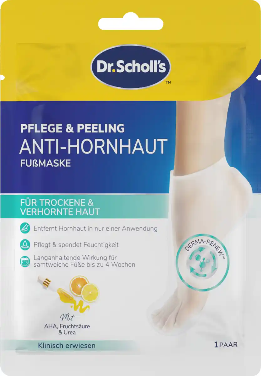 Bild 1 von Scholl Dr Scholl's Anti-Hornhaut Fußmaske mit Pflege Peeling