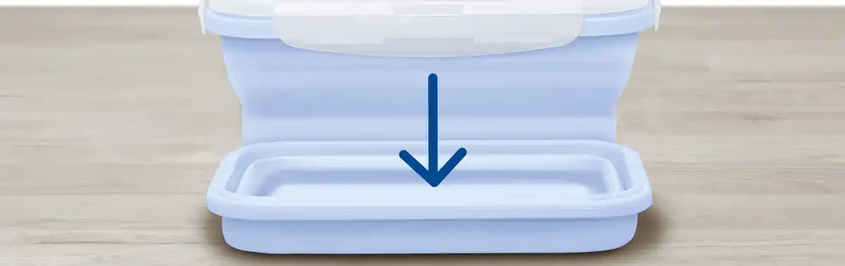 Bild 2 von IDEENWELT 2er-Set Faltbare Dosen 800 + 1.200 ml