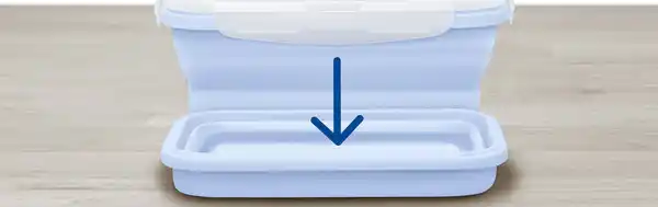 Bild 2 von IDEENWELT 2er-Set Faltbare Dosen 800 + 1.200 ml