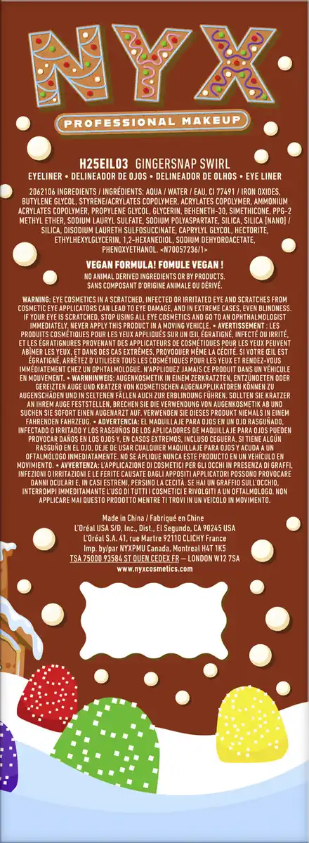 Bild 2 von NYX Professional MakeUp Holiday 2025 Epic Ink Lollipop Liner - Gingersnap Swirl, 1 ml