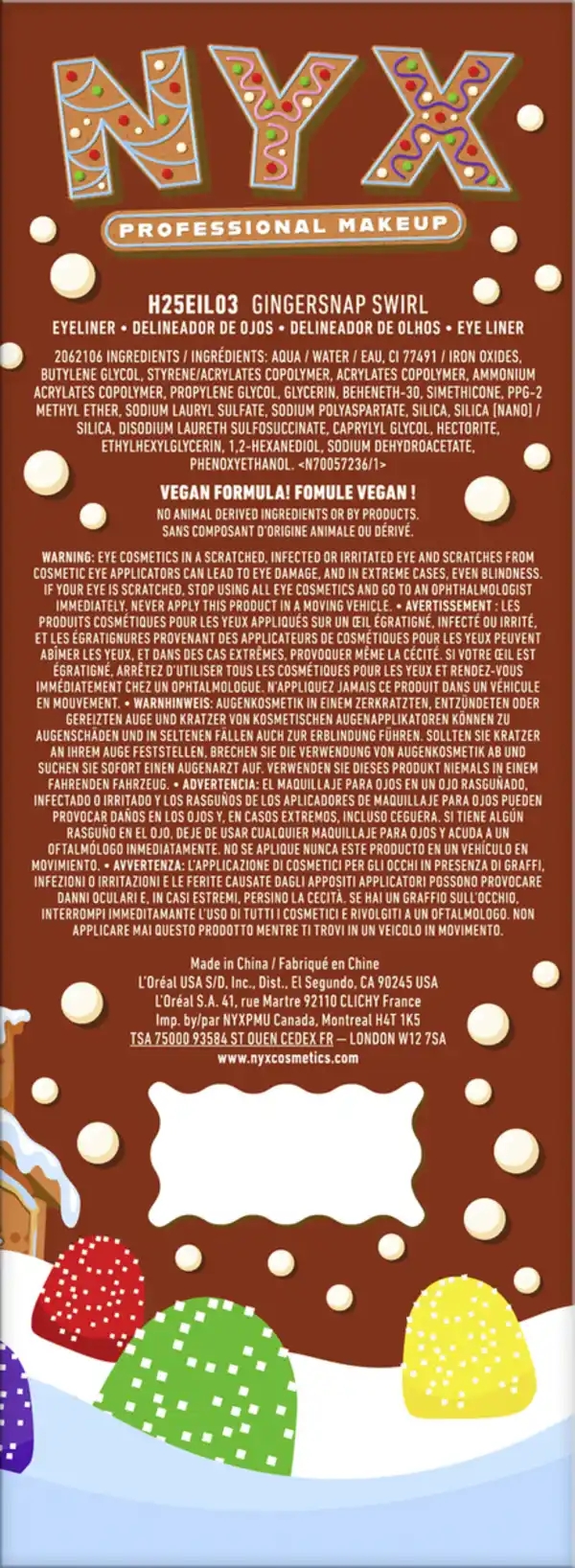 Bild 2 von NYX Professional MakeUp Holiday 2025 Epic Ink Lollipop Liner - Gingersnap Swirl, 1 ml