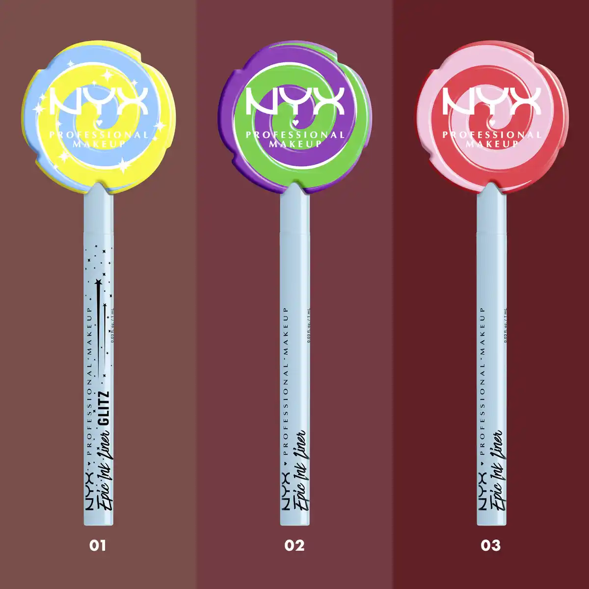 Bild 4 von NYX Professional MakeUp Holiday 2025 Epic Ink Lollipop Liner - Spice Spice Baby, 1 ml