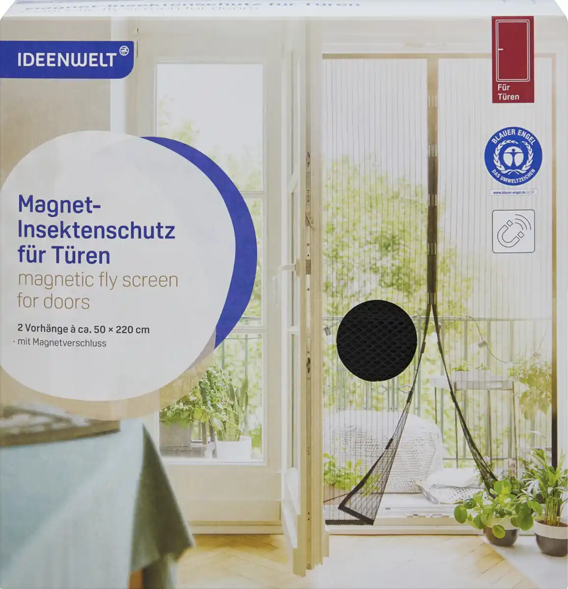 Bild 1 von IDEENWELT Insektenschutz Fenster weiß, 195 null