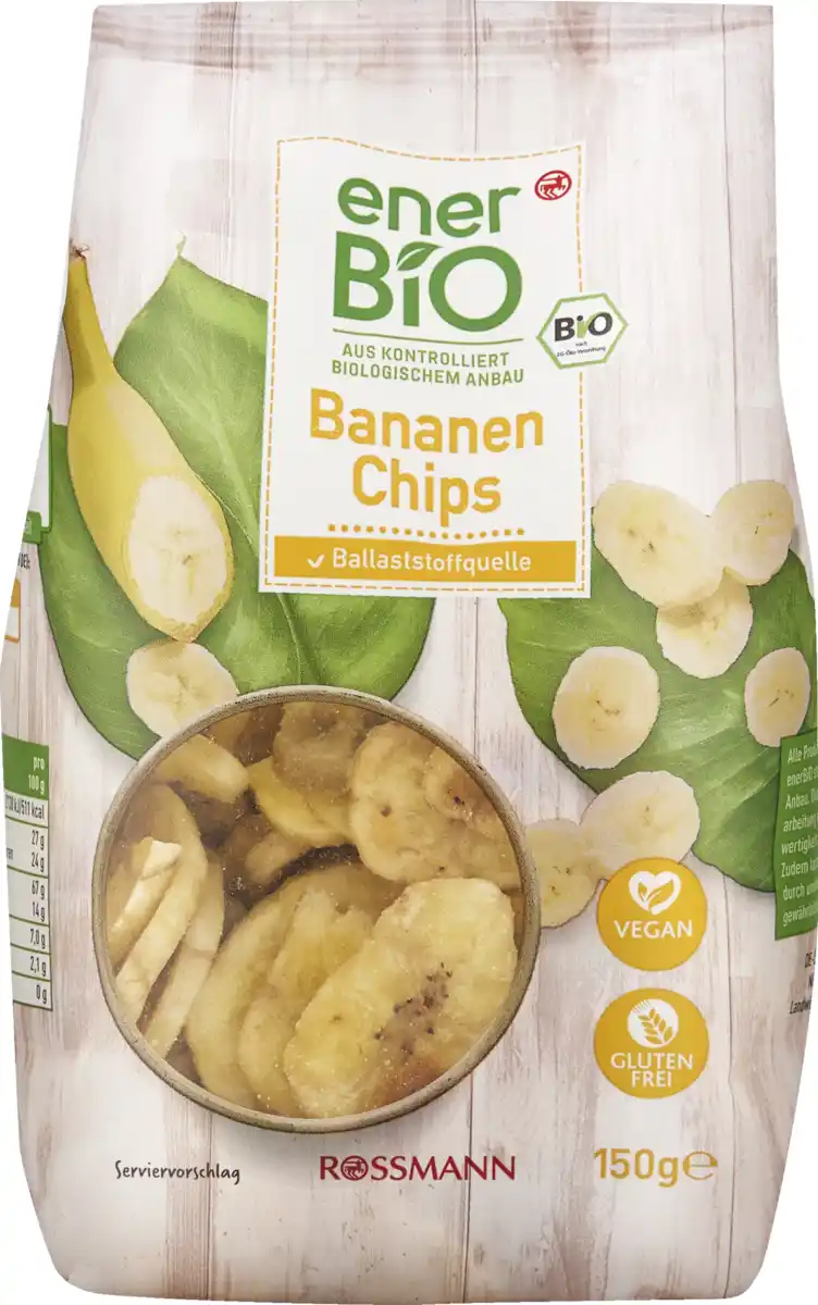 Bild 1 von enerBiO Bananenchips, 150 g