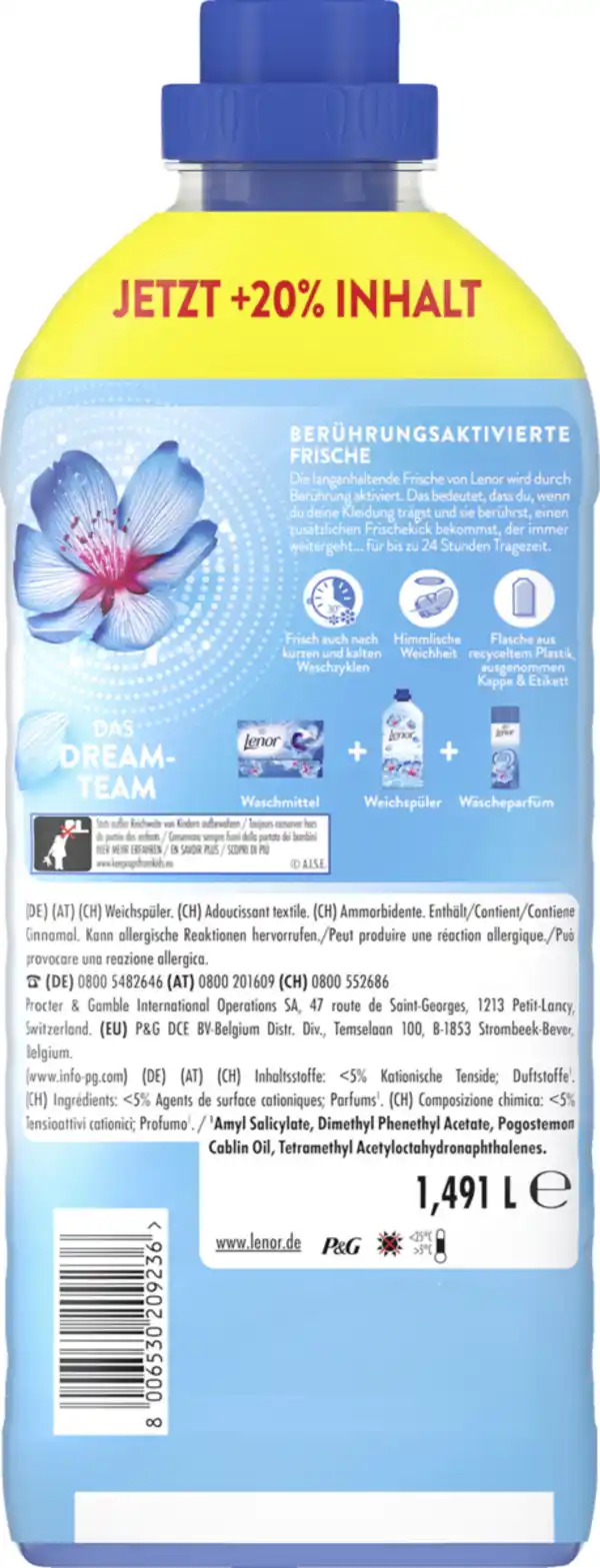 Bild 2 von Lenor Weichspüler Konzentrat Aprilfrisch 71 WL