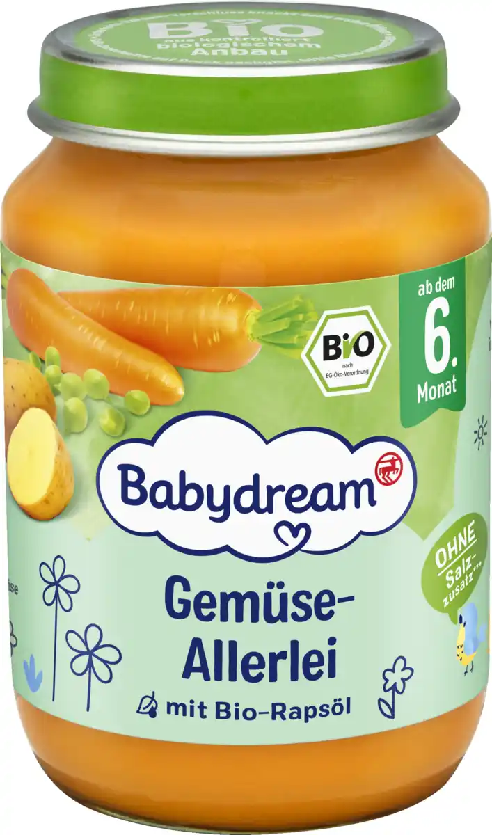 Bild 1 von Babydream Gemüse-Allerlei 190 g