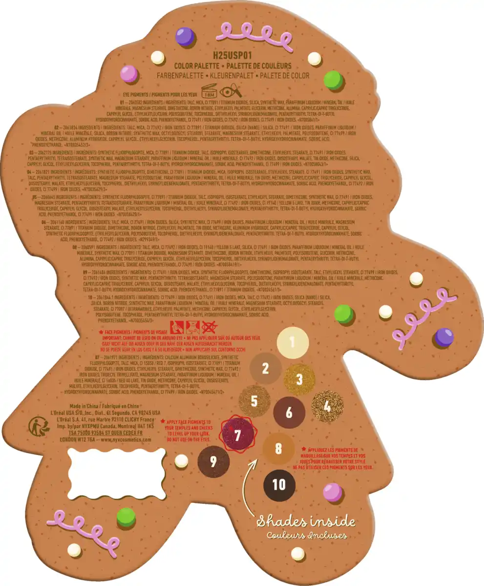 Bild 3 von NYX Professional MakeUp Holiday 2025 Gingerbraddie Color Palette, 8 g