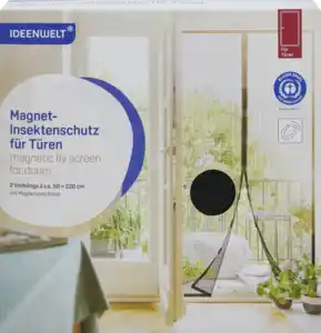IDEENWELT Magnet-Insektenschutz Tür anthrazit, 220 null