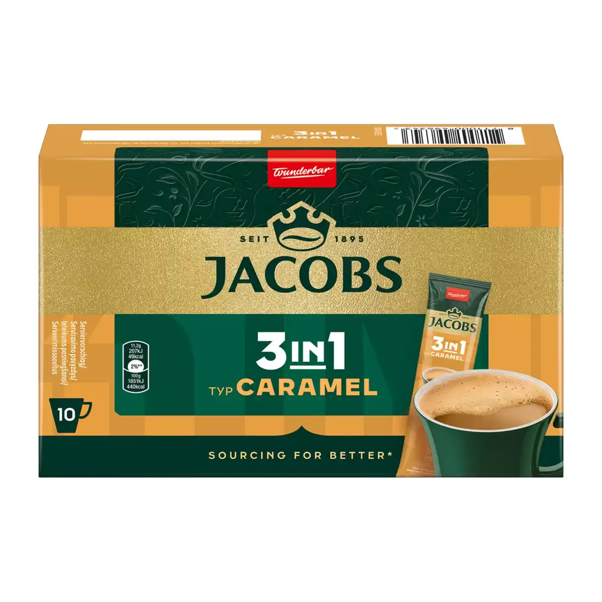 Bild 1 von JACOBS Kaffee-Sticks 3 in 1 Caramel