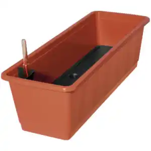 Geli Bewässerungsblumenkasten »Aqua Green«, BxHxL: 21 x 17,5 x 60 cm, 11 Liter, terracotta