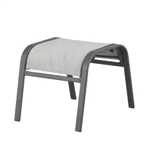 toom Gartenhocker 'Laura' stapelbar Stahl hellgrau 57 x 47 x 42,5 cm