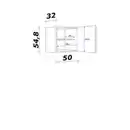 Bild 2 von Flex-Well Hängeschrank »Wito«, weiß, melaminbeschichtete Spanplatte