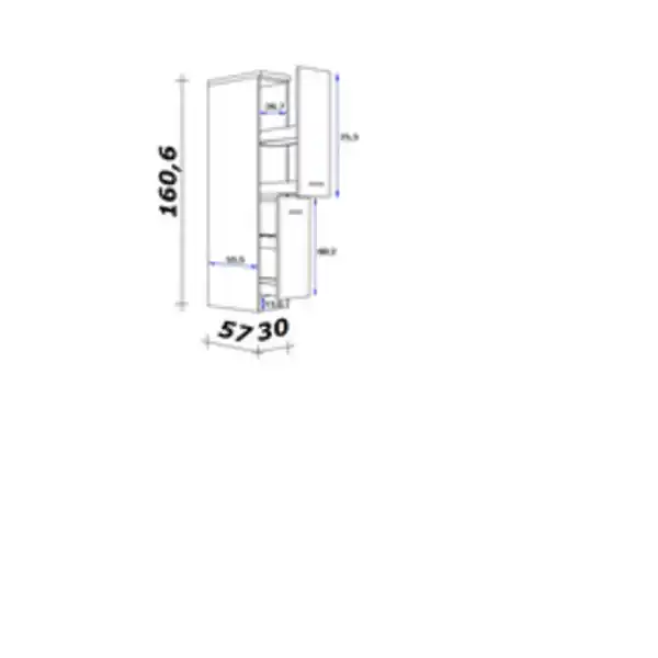 Bild 2 von Flex-Well Apothekerschrank »Wito«