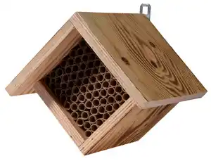 Dobar Bienenhaus Square 19 x 12,5 x 16 cm braun