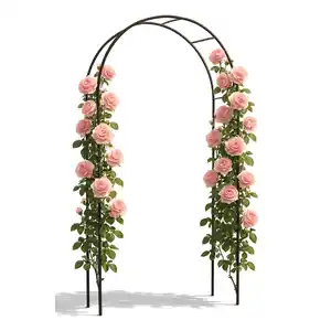 Rosenbogen 'York' 140 x 38 x 240 cm schwarz