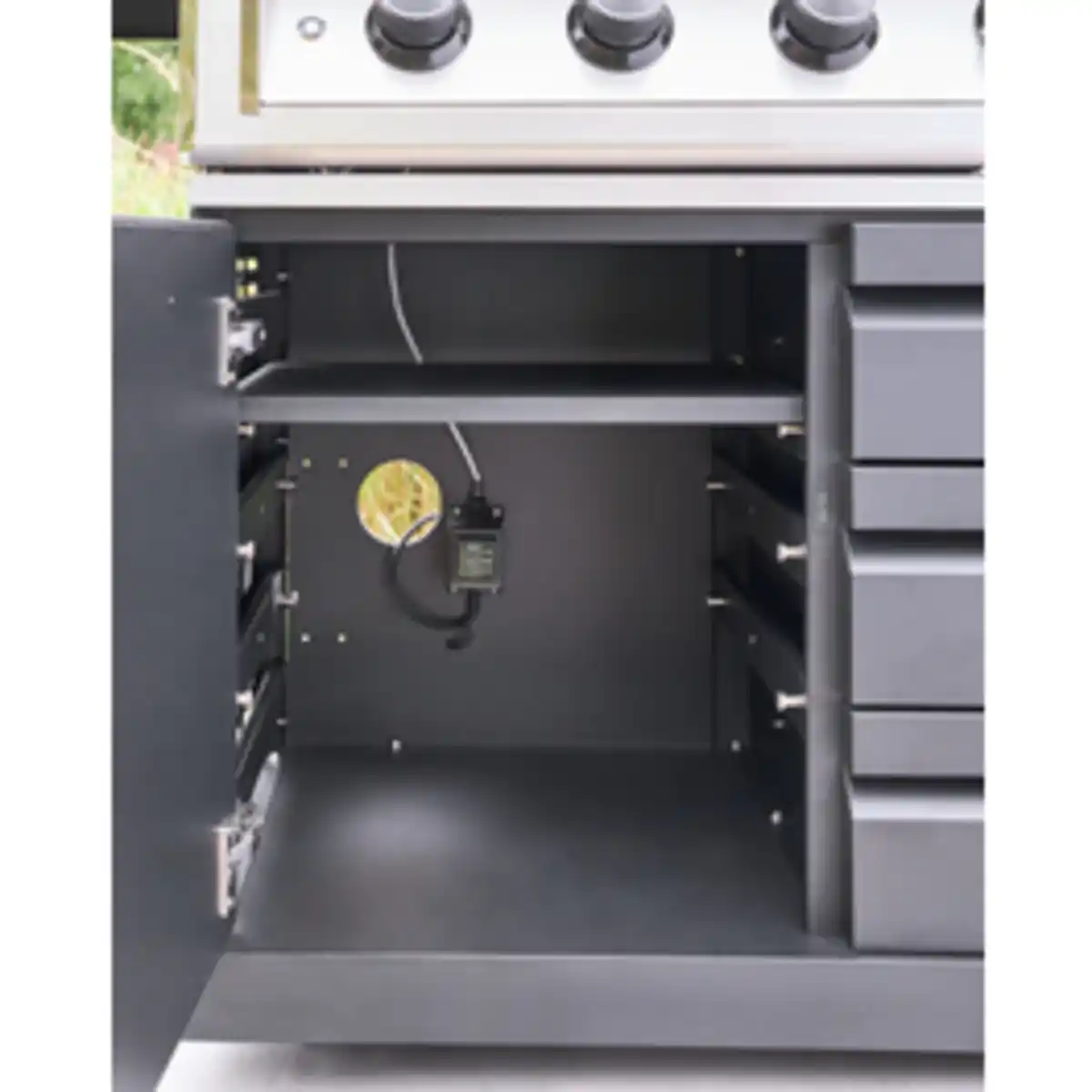 Bild 3 von THOR Gasgrill »Giant«, Outdoorküche, 3 Haupt-, 2 Seiten-, 1 Heck-, 1 Sear-Brenner, Edelstahl Plancha