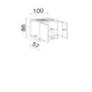 Bild 2 von Flex-Well Spülenunterschrank »Morena«, Anschlagrichtung: links/rechts, melaminbeschichtete Spanplatte