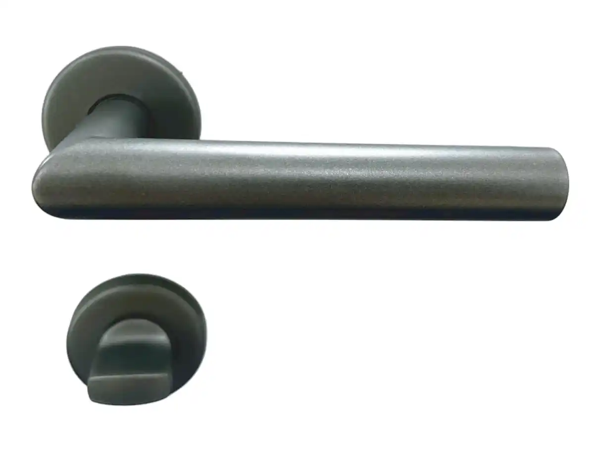 Bild 1 von TrendLine WC-Türgriff-Garnitur BB Edelstahl kaschmiergrau Ø 49,1 mm