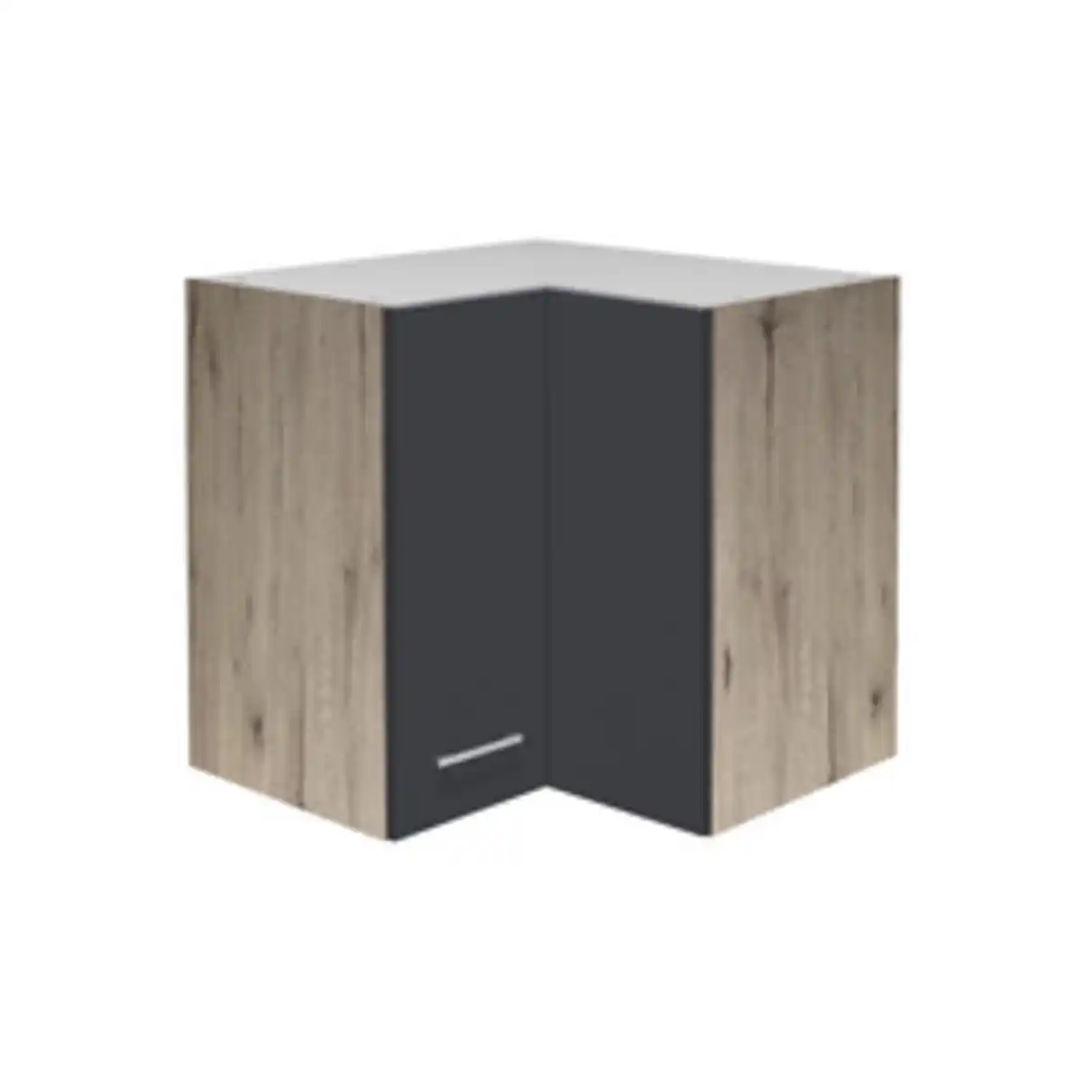 Bild 1 von Flex-Well Eck-Hängeschrank »Morena«, Basaltgrau/San Remo Eiche, grau, melaminbeschichtete Spanplatte